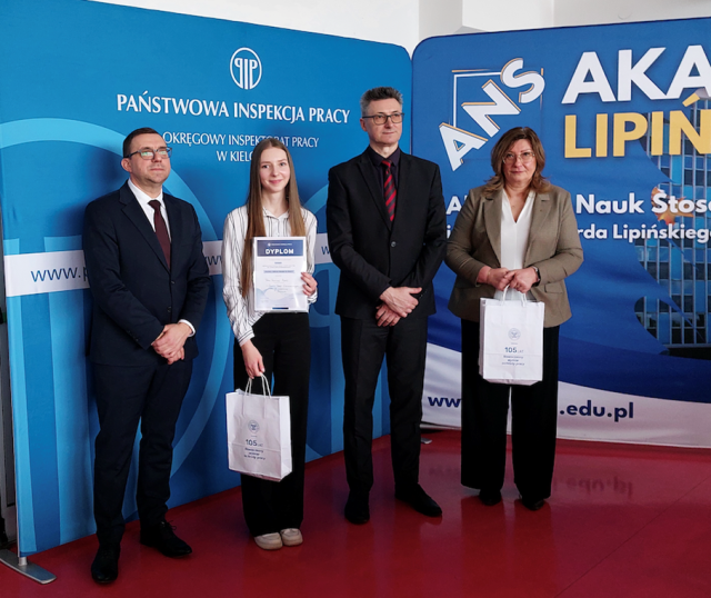 Paulina Popiel z klasy 2aTE w finale konkursu „Poznaj swoje prawa w pracy”